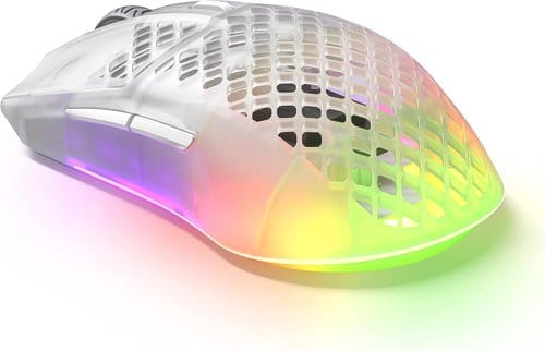 Test & Avis de la Souris Gaming Steelseries Aerox 3 Wireless – Ghost (vue 4)